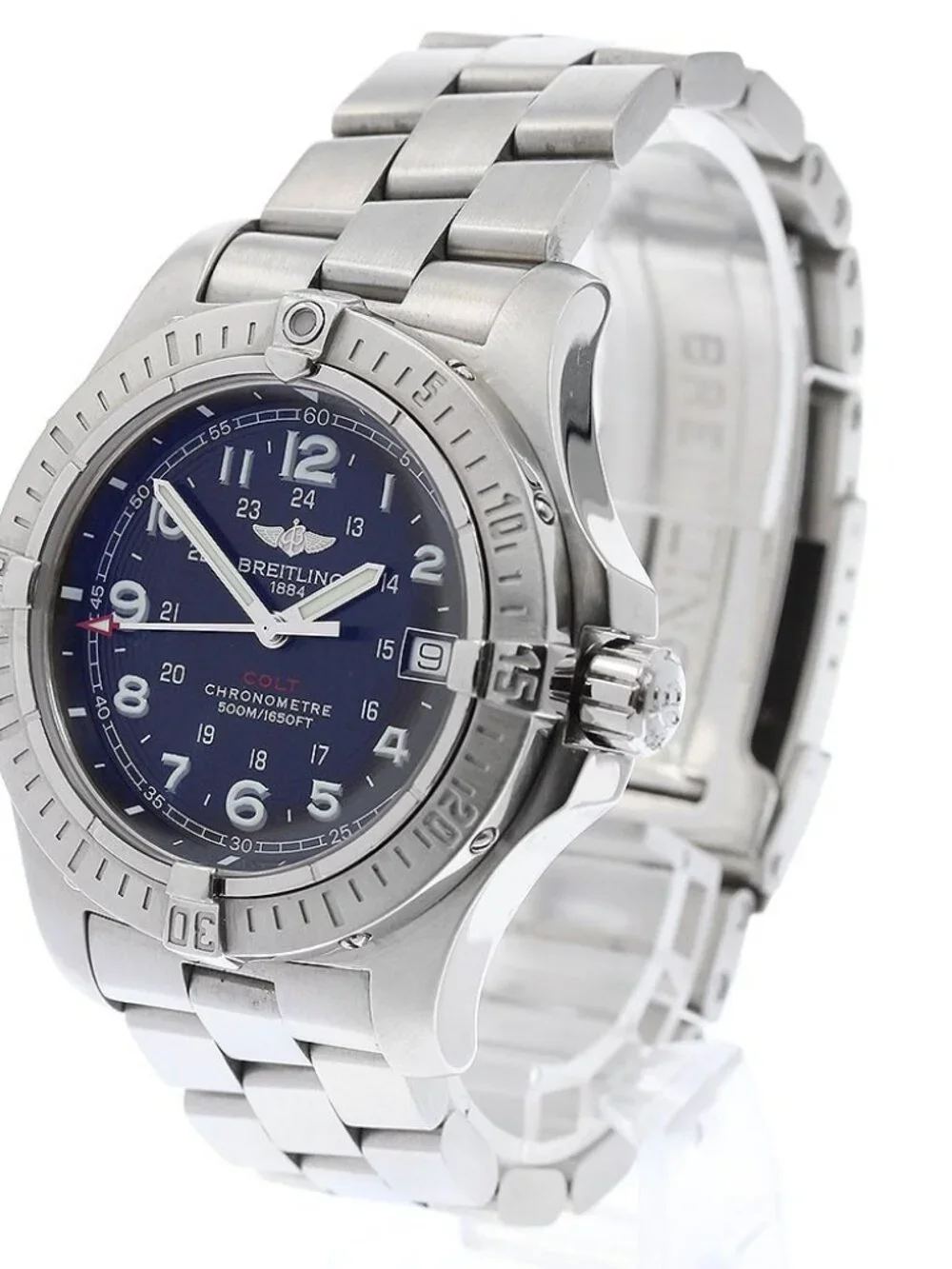 BREITLING Colt A74380 GMT date black Dial Quartz Men's Watch_973147